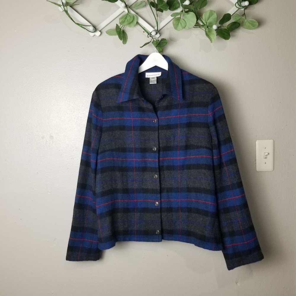 Evan-Picone plaid jacket size 14